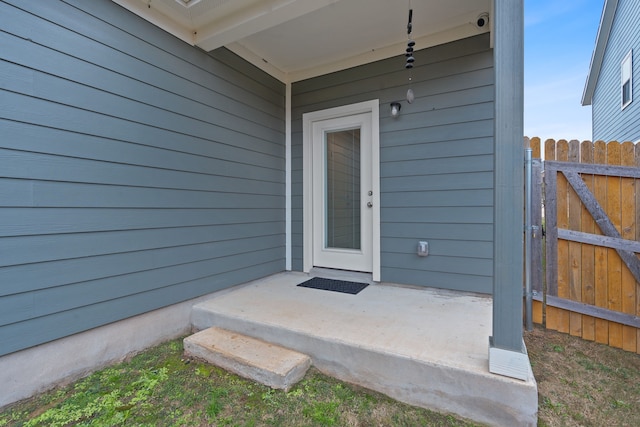 view of entrance to property