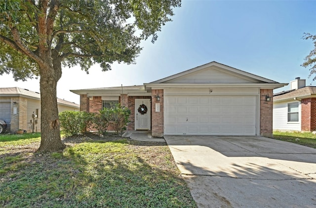 ranch-style house with a garage