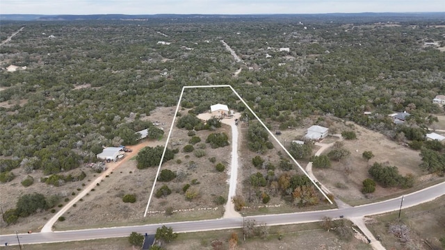 176 Elk Rdg, Canyon Lake, TX 78133 - view of property location featuring property boundaries highlighted and a heavily wooded area