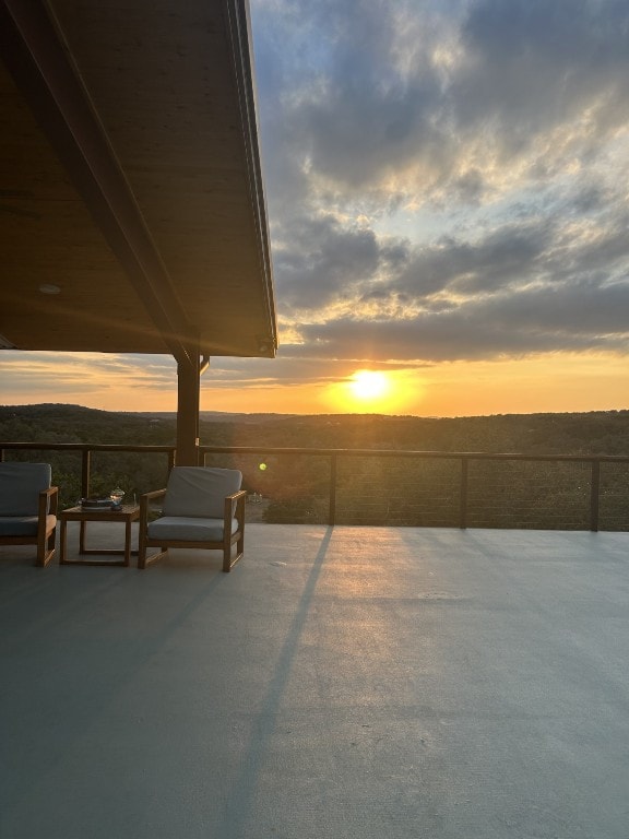 176 Elk Rdg, Canyon Lake, TX 78133 - view of patio terrace at dusk