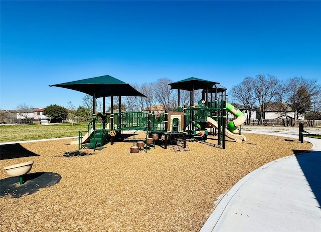 view of jungle gym