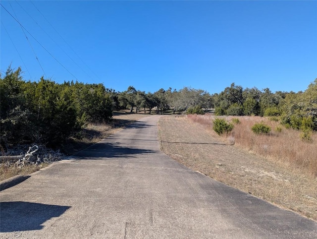 view of road featuring a rural view