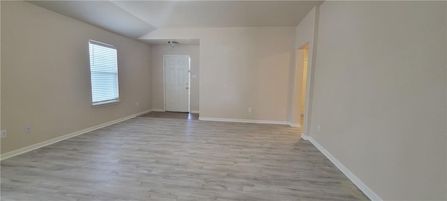 empty room featuring light hardwood / wood-style floors