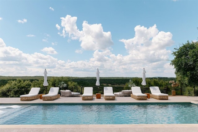 view of pool with a patio