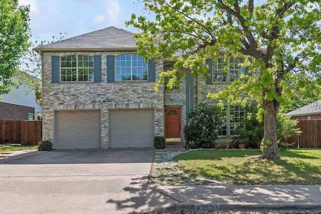 1807 Iris Ln, Cedar Park, TX 78613 - traditional-style house with stone siding, concrete driveway, and a garage