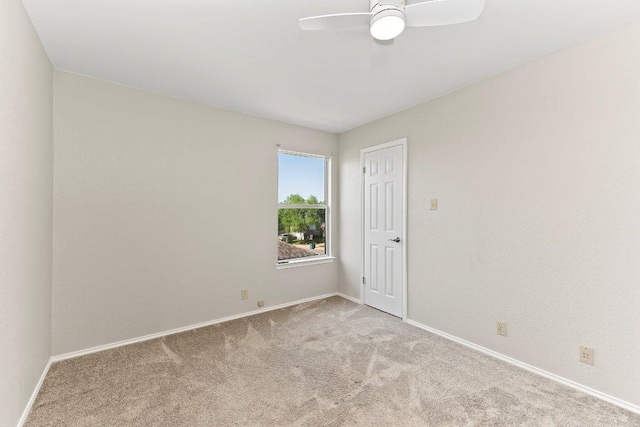 1807 Iris Ln, Cedar Park, TX 78613 - spare room with carpet flooring, baseboards, and ceiling fan