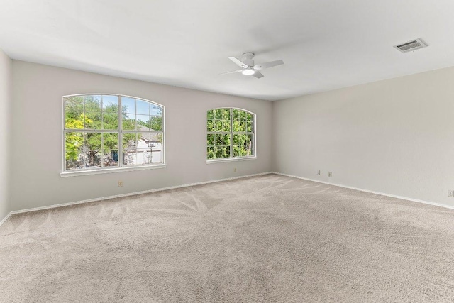 1807 Iris Ln, Cedar Park, TX 78613 - empty room featuring ceiling fan, carpet flooring, and baseboards