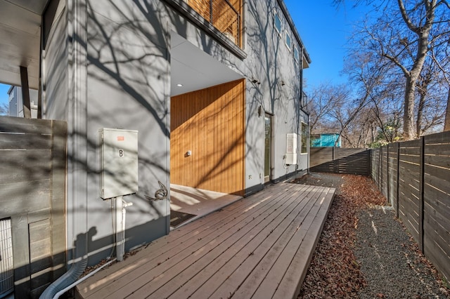 view of wooden terrace