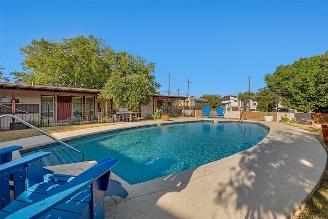 view of pool with a patio area