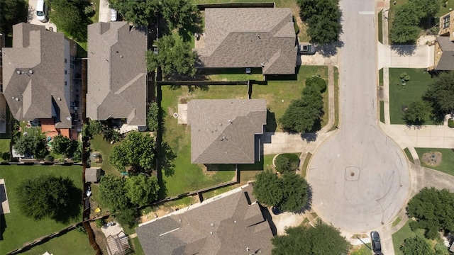 bird's eye view with a residential view