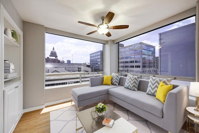 view of sunroom / solarium