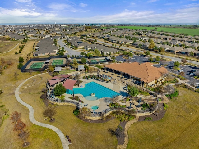 birds eye view of property