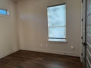 interior space featuring dark hardwood / wood-style flooring