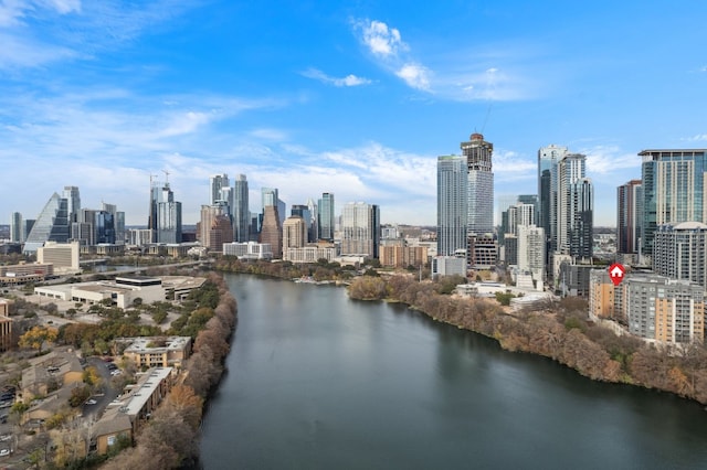 city view with a water view