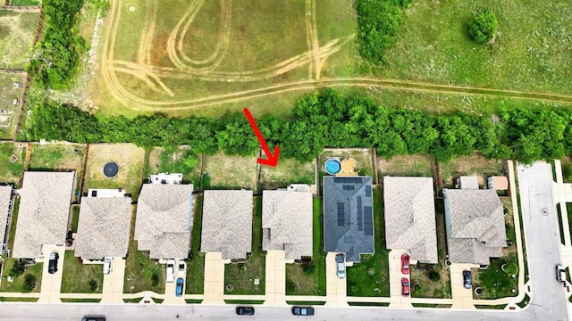 aerial view of residential area