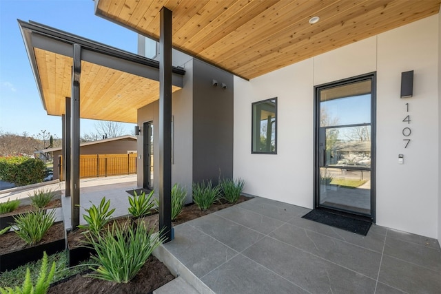 1407 Valleyridge Dr Unit A, Austin, TX 78704 - doorway to property with stucco siding