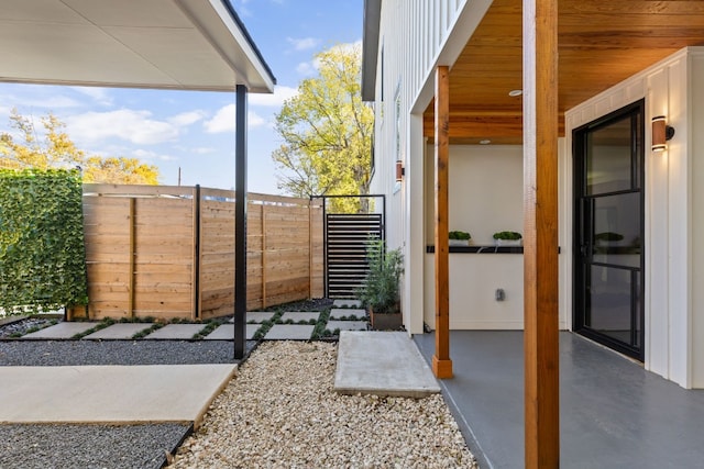 view of patio