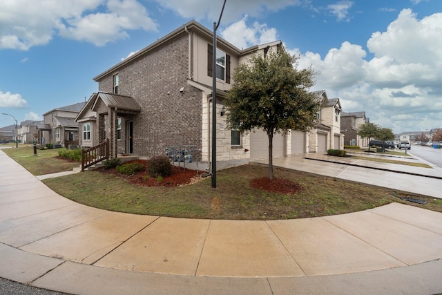 view of property exterior featuring a garage