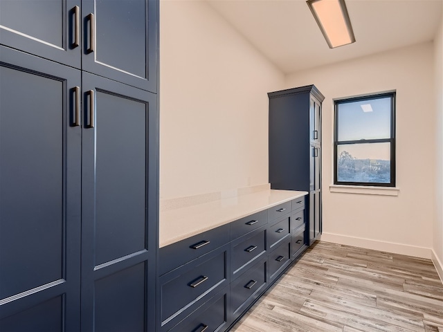 mudroom featuring light wood-type flooring