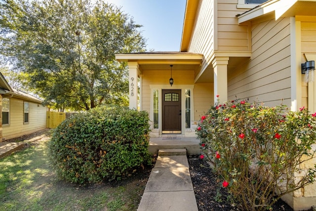 view of entrance to property