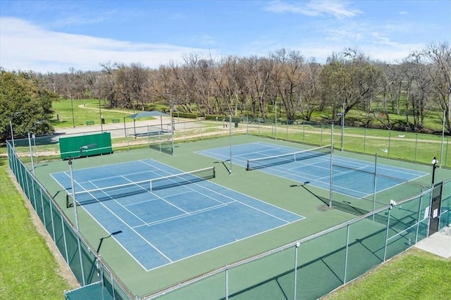 view of sport court