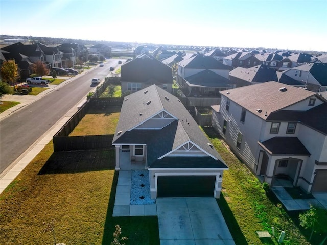 birds eye view of property featuring a residential view