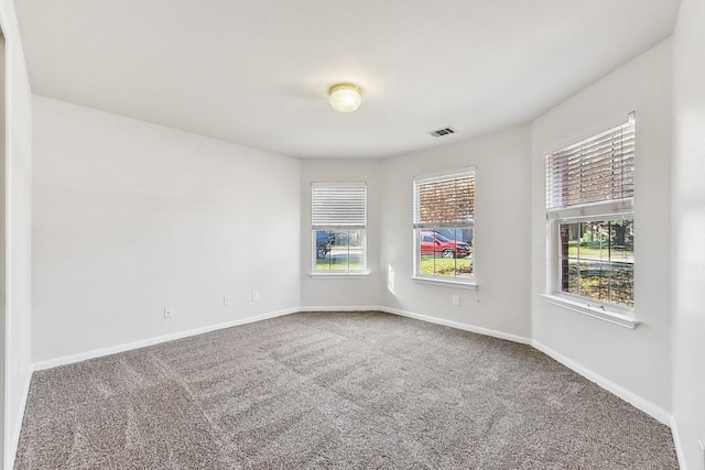 view of carpeted empty room