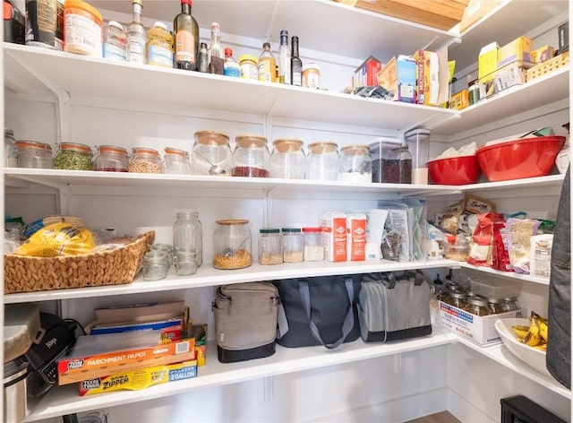 view of pantry