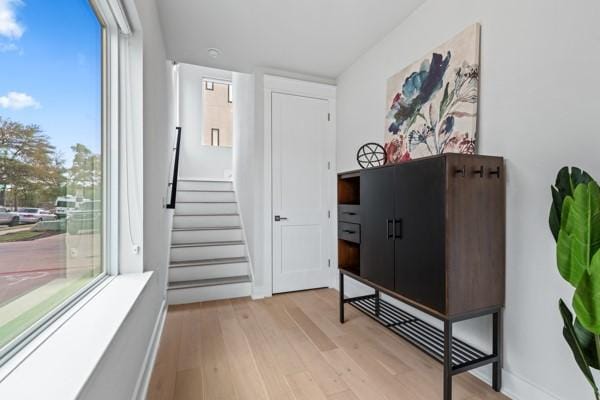 interior space featuring hardwood / wood-style floors