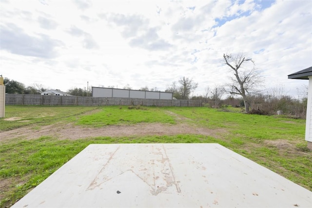 view of yard with a patio area