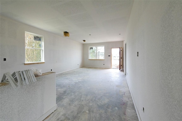 view of unfurnished living room