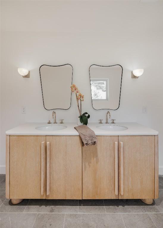 bathroom with vanity