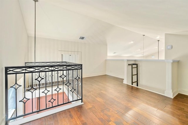 interior space with wood-type flooring