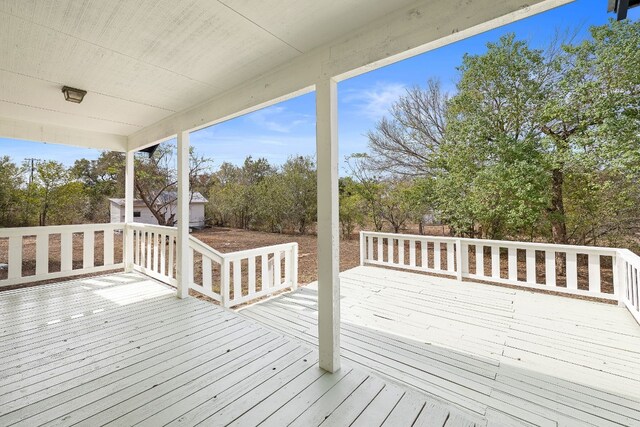 view of deck