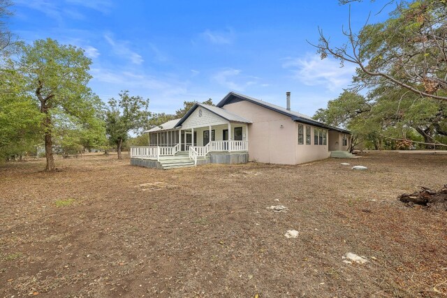 exterior space featuring a porch