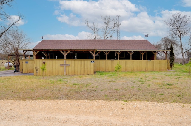 view of stable