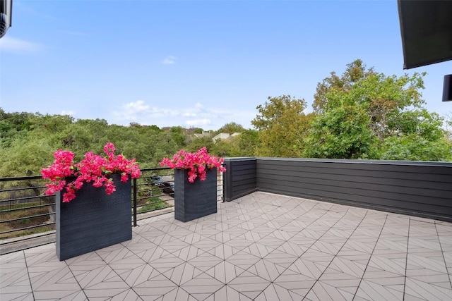 view of patio / terrace featuring a balcony