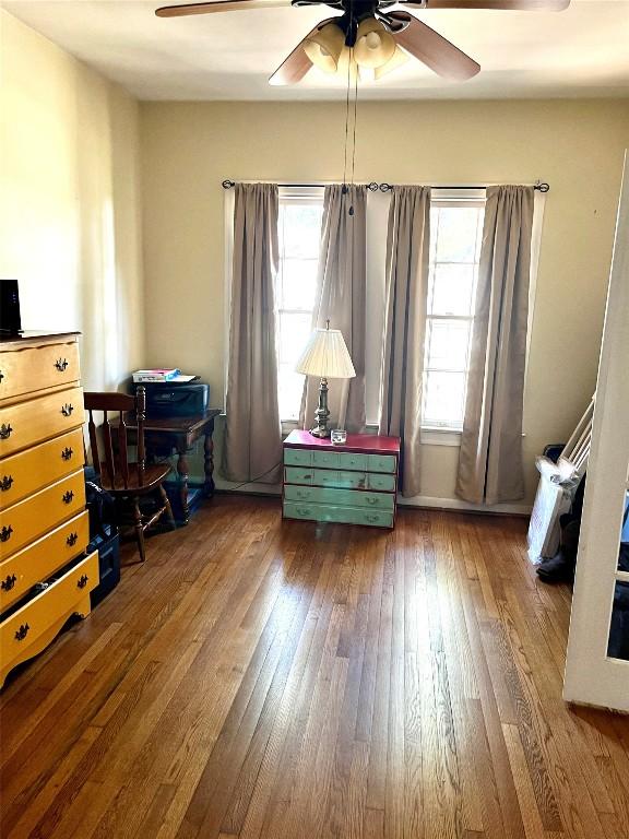 interior space with wood-type flooring