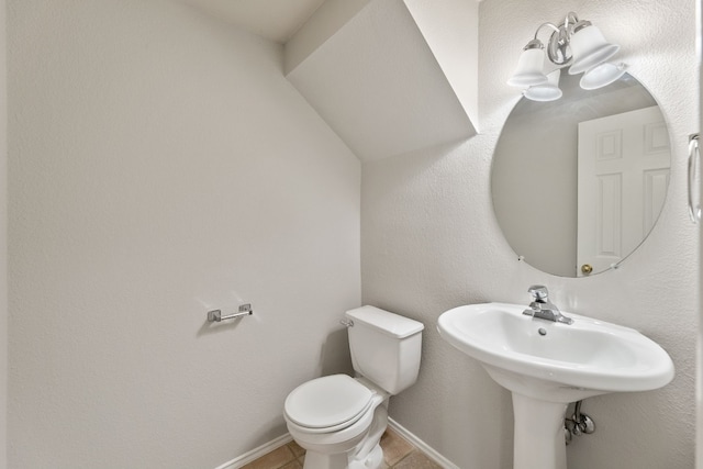 30004 Oakland Hills Dr, Georgetown, TX 78628 - bathroom with toilet and tile patterned floors