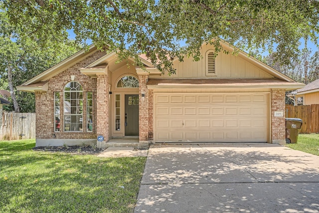 view of front of house featuring a garage