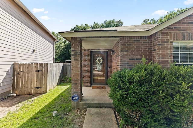 2110 Deer Creek Trl, Round Rock, TX 78665 - property entrance with brick siding