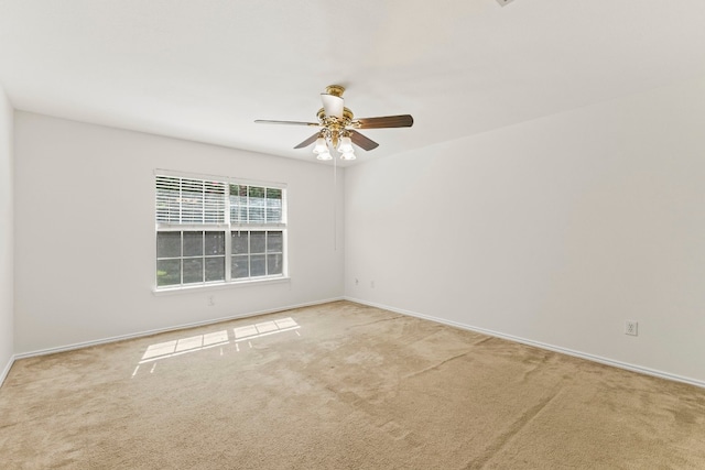 2110 Deer Creek Trl, Round Rock, TX 78665 - empty room featuring carpet flooring, a ceiling fan, and baseboards