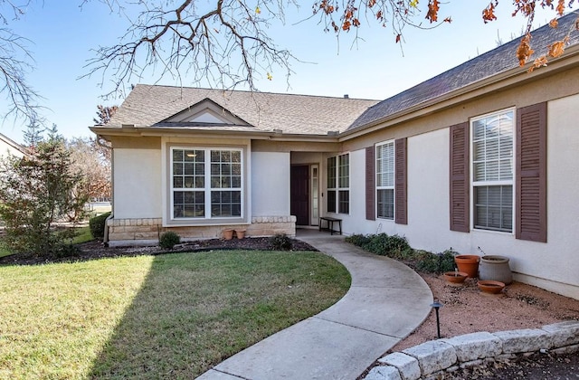 exterior space featuring a yard