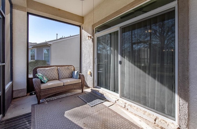 view of sunroom