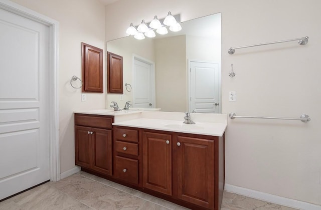 bathroom with vanity