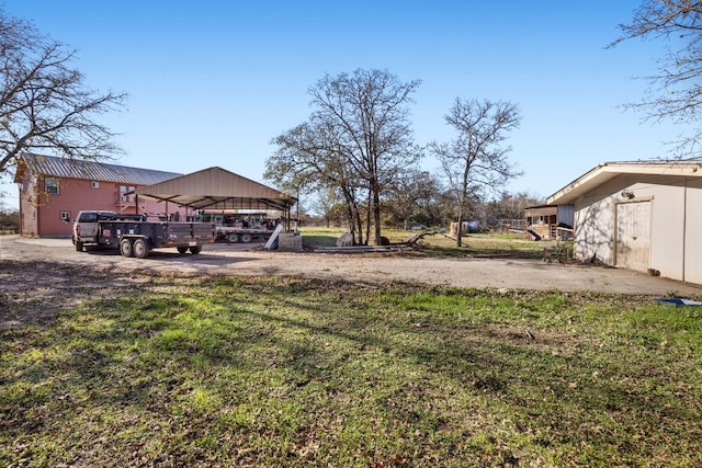 455 High View Ranch Dr, Cedar Creek, TX 78612 - view of yard featuring dirt driveway