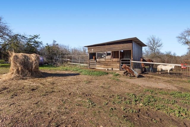 exterior space featuring a rural view