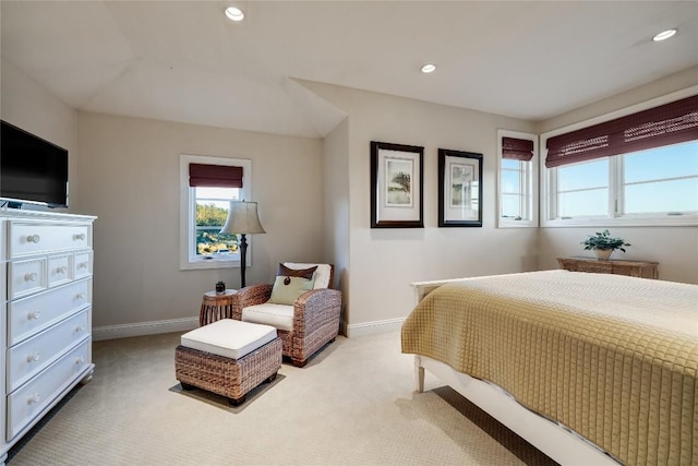 403 Rough Hollow Cv, Austin, TX 78734 - carpeted bedroom featuring baseboards and recessed lighting