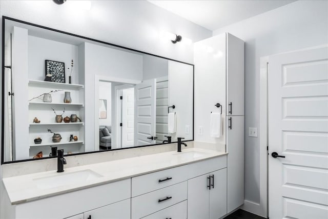 bathroom with vanity