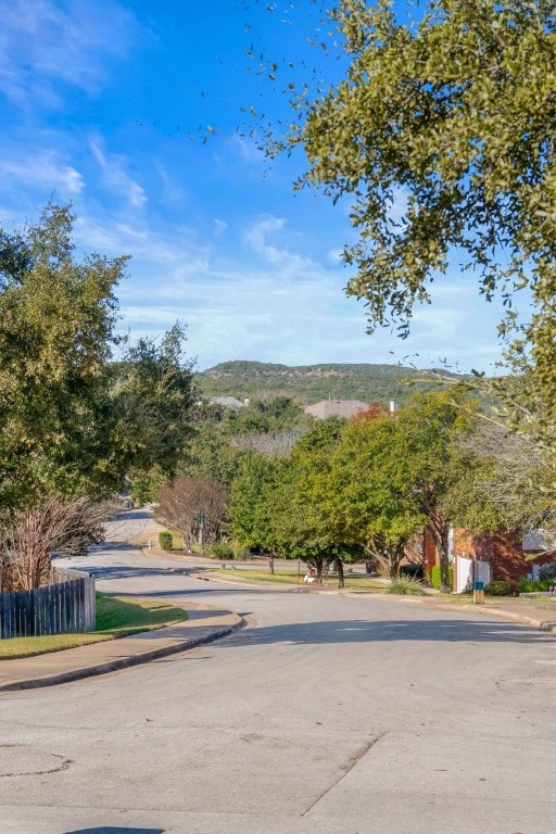 view of road